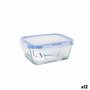 Boîte à lunch hermétique LAV Gris Transparent 0,4 l (12 Unités)