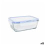Boîte à lunch hermétique LAV Gris Transparent 0,8 L (12 Unités)