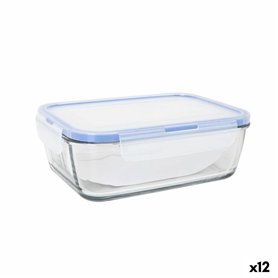Boîte à lunch hermétique LAV Gris Transparent 1,2 L (12 Unités)