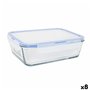 Boîte à lunch hermétique LAV Gris Transparent 1,9 L (8 Unités)