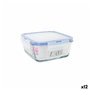 Boîte à lunch hermétique LAV Bleu Transparent 0,72 l (12 Unités)