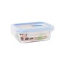 Boîte à lunch hermétique Quttin Transparent Rectangulaire 375 ml (12 Unités)