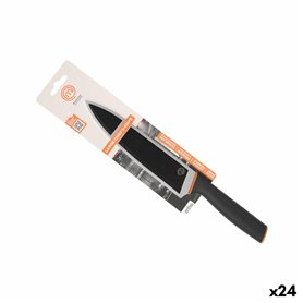Couteau de cuisine MasterChef Chef Noir Argenté 20 cm (24 Unités)