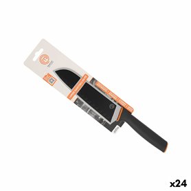 Couteau de cuisine MasterChef Noir Argenté 18 cm (24 Unités)