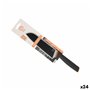 Couteau de cuisine MasterChef Noir Argenté 18 cm (24 Unités)