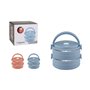 Ensemble de Boîtes à Lunch ThermoSport Bleu Rouge Acier Plastique 600 ml 2 Pièces (6 Unités)