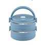 Ensemble de Boîtes à Lunch ThermoSport Bleu Rouge Acier Plastique 600 ml 2 Pièces (6 Unités)