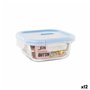 Boîte à lunch hermétique Quttin Boho Transparent 550 ml (12 Unités)