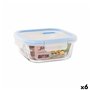 Boîte à lunch hermétique Quttin Boho Transparent 750 ml (6 Unités)