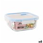 Boîte à lunch hermétique Quttin Boho Transparent 1,1 L (6 Unités)