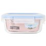 Boîte à lunch hermétique Quttin Boho Transparent 1,1 L (6 Unités)