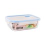 Boîte à lunch hermétique Quttin Boho Transparent Rectangulaire 1,5 L (6 Unités)