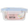 Boîte à lunch hermétique Quttin Boho Transparent Rectangulaire 1,5 L (6 Unités)