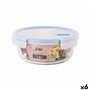 Boîte à lunch hermétique Quttin Boho Transparent 1,3 L (6 Unités)