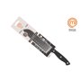 Couteau de cuisine MasterChef Noir Argenté 18 cm (18 Unités)