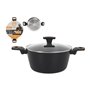 Casserole avec Couvercle MasterChef 28 cm 2,5 mm (4 Unités)