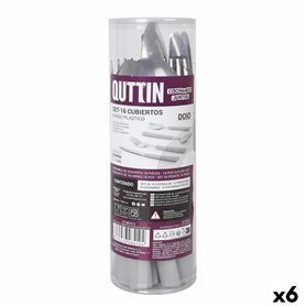 Couverts Quttin DOIO Plastique 16 Pièces 17 Pièces (6 Unités)