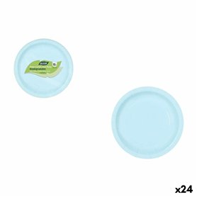 Service de vaisselle Algon Bleu 20 cm 10 Pièces (24 Unités)