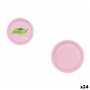 Service de vaisselle Algon Rose 20 cm 10 Pièces (24 Unités)
