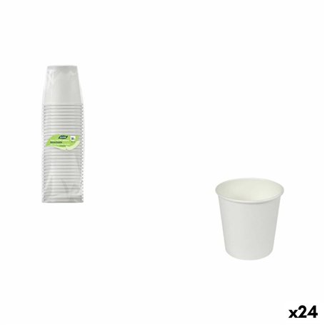 Set de Verres Algon Blanc 80 ml 30 Pièces (24 Unités)