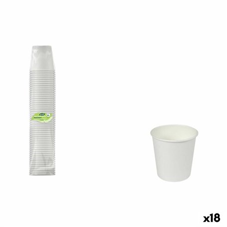 Set de Verres Algon Blanc 80 ml 50 Pièces (18 Unités)