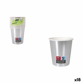 Set de Verres Algon Argenté 200 ml 10 Pièces (18 Unités)