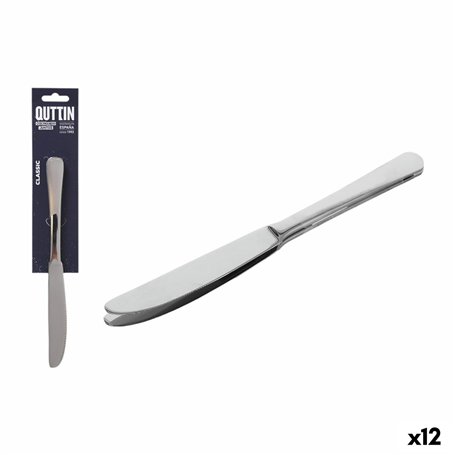 Ensemble de Couteaux Quttin Classic Argenté Acier inoxydable 21,6 x 1,8 cm 2 Pièces (12 Unités)