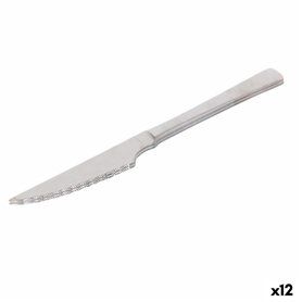 Ensemble de couteaux à viande Quttin Madrid Argenté Acier inoxydable 21 x 2 x 0,5 cm 2 Pièces (12 Unités)