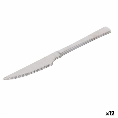 Ensemble de couteaux à viande Quttin Madrid Argenté Acier inoxydable 21 x 2 x 0,5 cm 2 Pièces (12 Unités)