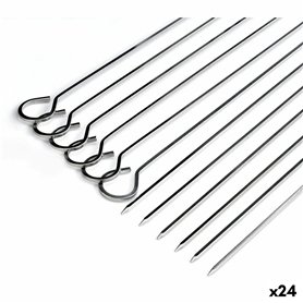 Ensemble de brochettes pour barbecue Algon Métal 27 cm 6 Pièces (24 Unités)