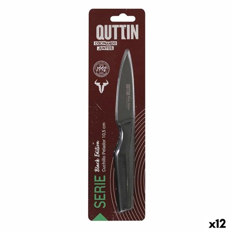 Eplucheur Quttin Black Acier inoxydable 9 cm (12 Unités)