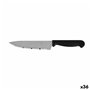 Couteau de cuisine Quttin Laser Noir Argenté 28 x 6 x 1,3 cm (36 Unités)