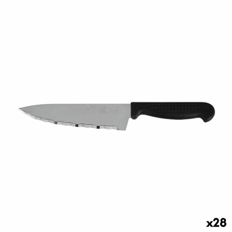 Couteau de cuisine Quttin Laser Noir Argenté 28 x 6 x 1,3 cm (28 Unités)