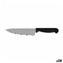Couteau de cuisine Quttin Laser Noir Argenté 28 x 6 x 1,3 cm (28 Unités)