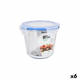 Boîte à lunch hermétique Quttin Transparent 700 ml (6 Unités)