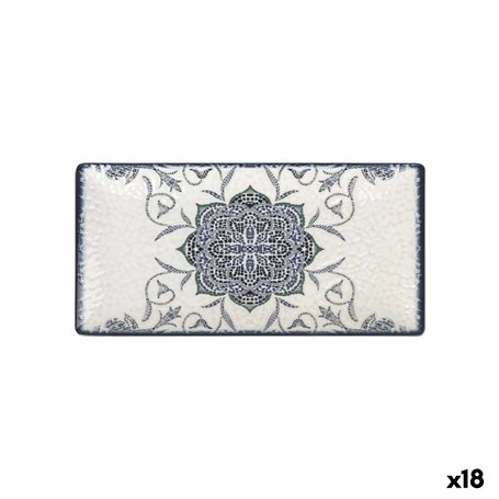 Plat à Gratin La Mediterránea Rosetta Rectangulaire 30 x 15 x 2 cm (18 Unités)