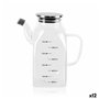 Huilier La Mediterránea Transparent Argenté Métal Verre Borosilicaté 0,75 L (12 Unités)