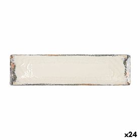 Plat à Gratin La Mediterránea Albus Rectangulaire 30 x 8 x 2 cm (24 Unités)