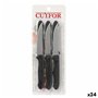 Ensemble de Couteaux Cuyfor Filo Noir Argenté 10 cm 6 Pièces (24 Unités)