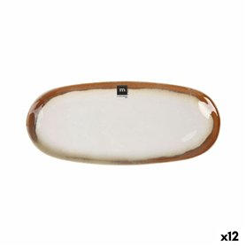 Plat à Gratin La Mediterránea Fustam Oblongue 33,8 x 15,2 x 2,6 cm (12 Unités)