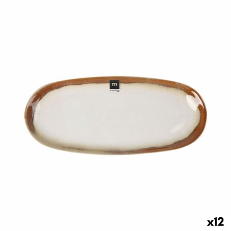 Plat à Gratin La Mediterránea Fustam Oblongue 33,8 x 15,2 x 2,6 cm (12 Unités)