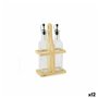 Set de pansement Quttin Marron Transparent verre Bambou 250 ml 2 Pièces (12 Unités)