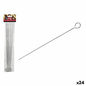 Ensemble de brochettes pour barbecue Algon Métal 25 cm 12 Pièces (24 Unités)