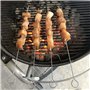 Ensemble de brochettes pour barbecue Algon Métal 25 cm 12 Pièces (24 Unités)