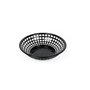 Corbeille à Pain Noir Plastique Ronde 19,6 x 19,6 x 4,6 cm (24 Unités)