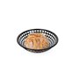 Corbeille à Pain Noir Plastique Ronde 19,6 x 19,6 x 4,6 cm (24 Unités)