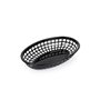 Corbeille à Pain Noir Plastique Oblongue 24 x 15 x 4,5 cm (36 Unités)