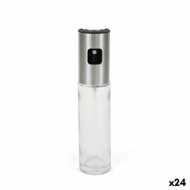 Huilier La Mediterránea Luxe Transparent Argenté verre 100 ml (24 Unités)