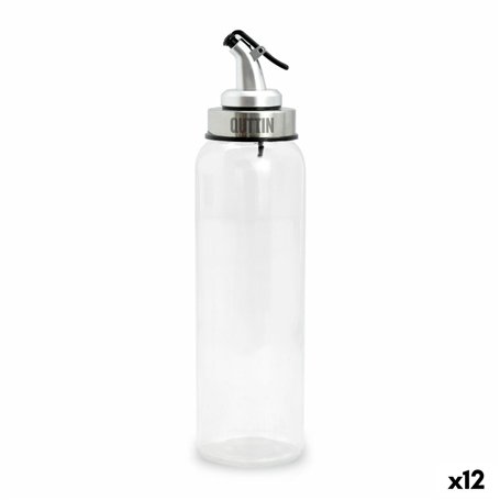 Huilier Quttin Transparent Argenté verre 0,5 L 6 x 6 x 26 cm (12 Unités)