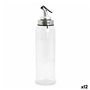 Huilier Quttin Transparent Argenté verre 0,5 L 6 x 6 x 26 cm (12 Unités)